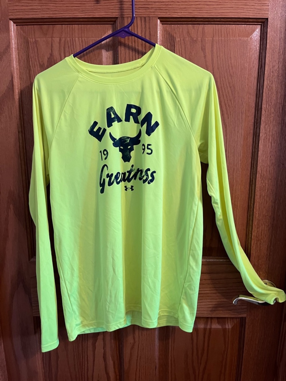 Under Armour Neon Yellow Performance Long Sleeve Shirt